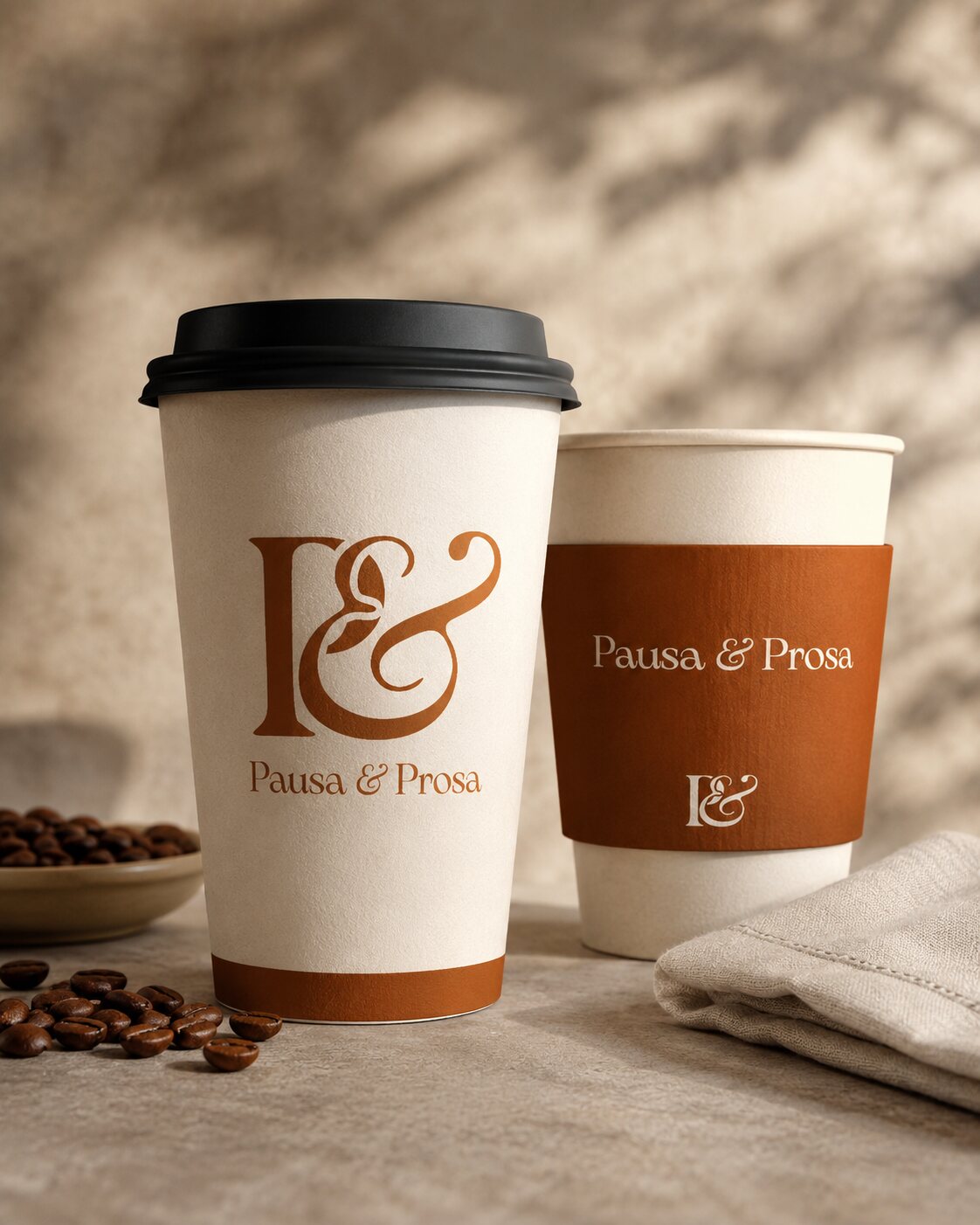 Copos para viagem Pausa & Prosa