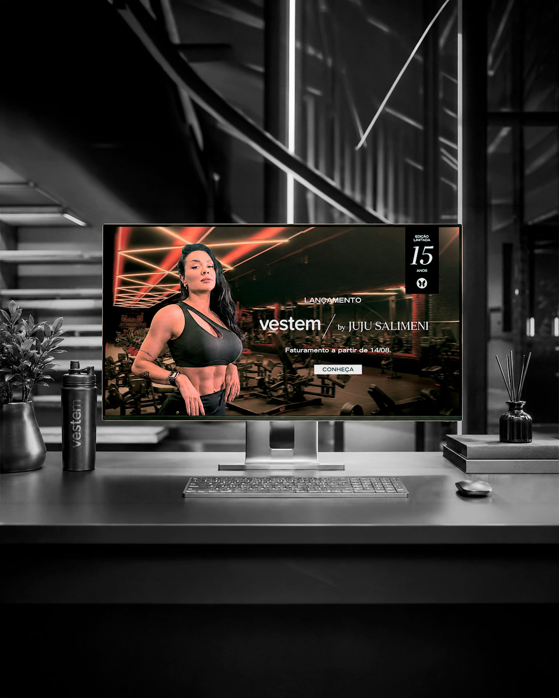 Display digital da campanha