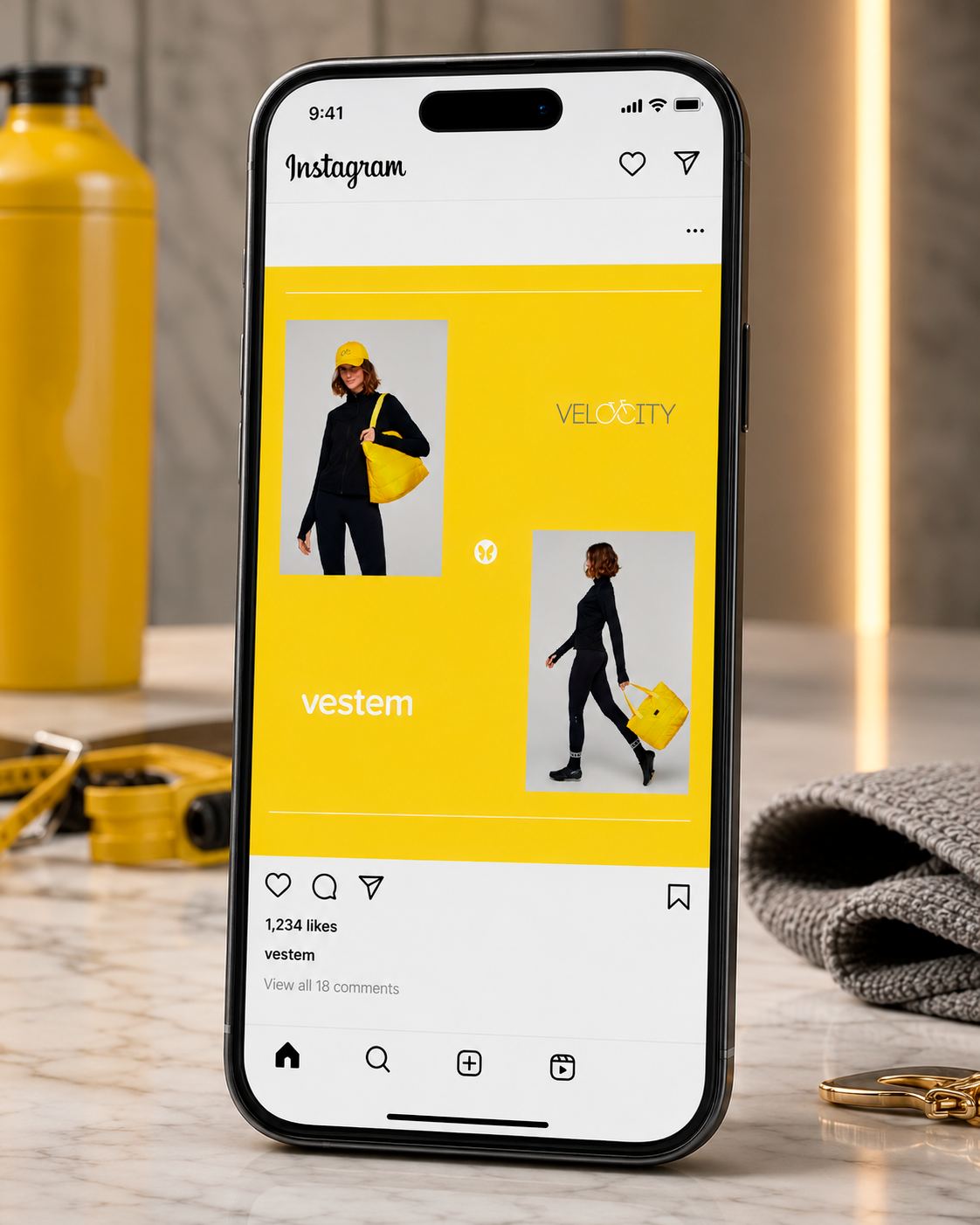 Feed Instagram da campanha Velocity